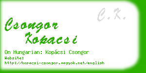 csongor kopacsi business card